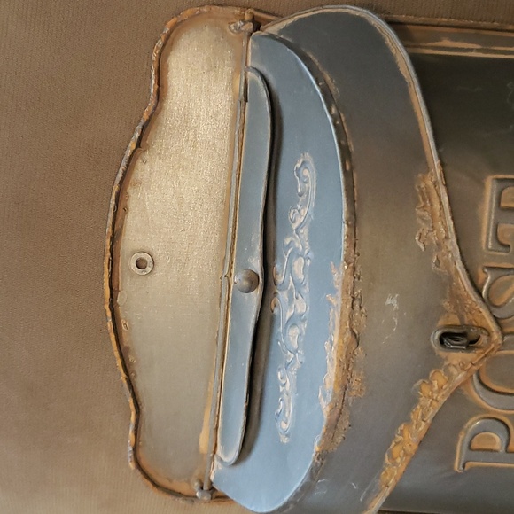 Replica Antique Mailbox Metal with patina see pictures for size - Picture 2 of 9